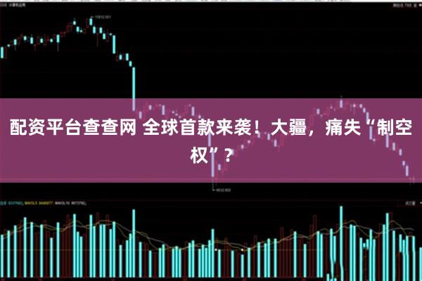 配资平台查查网 全球首款来袭！大疆，痛失“制空权”？